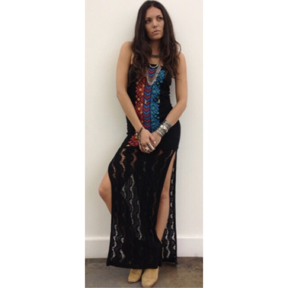 Jens Pirate Booty Huipil Knit Tube Dress